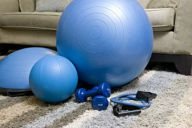 家用健身器材, 蓝色健身器材, 便携式健身器材