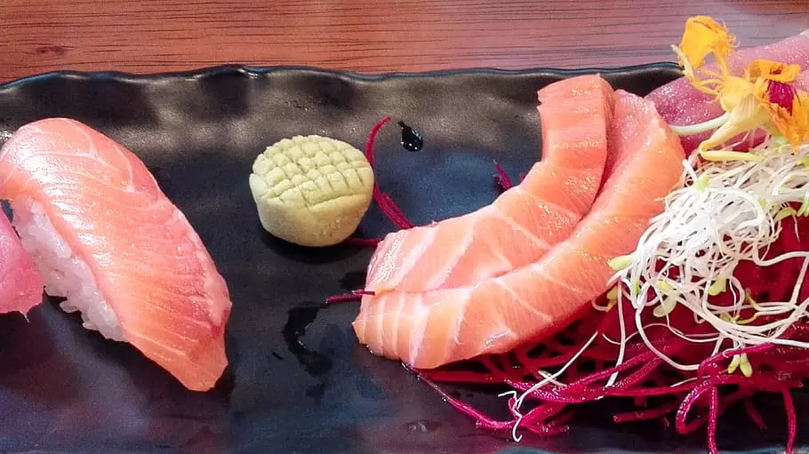 寿司, 三文鱼, 生鱼片